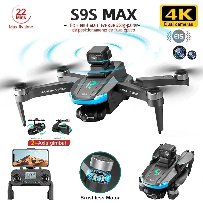 NEW S9S MAX MINI Drone 4K 2-Ax - огляд і ціна Drone Camera Lens