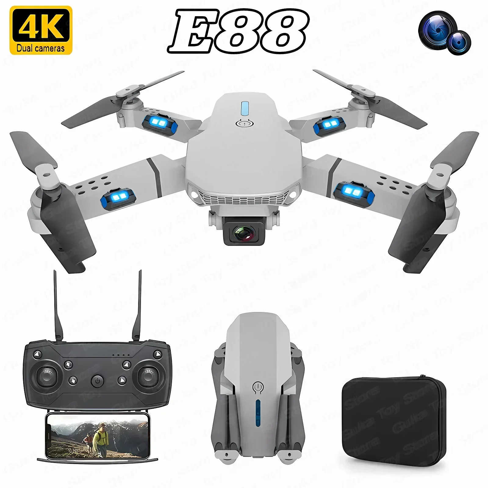 E88 Pro WIFI FPV Drone Wide An - огляд і ціна Drone Camera Lens